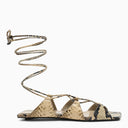 The Attico Low Sandal With Animal Motif