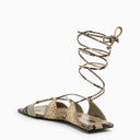 The Attico Low Sandal With Animal Motif