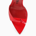 The Attico Red Gg Asymmetrical Sandal