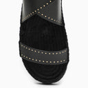 Isabel Marant Black Studded Leather Sandal