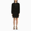 Isabel Marant étoile Black Striped Cotton Chemisier Dress