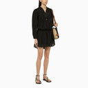 Isabel Marant étoile Black Striped Cotton Chemisier Dress