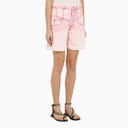 Pantaloncini di denim di cotone rosa chiaro Marant