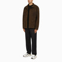 Forét Brown Overshirt With Stained Effect