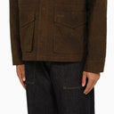Forét Brown Overshirt With Stained Effect