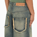 8 Moncler Palm Angels sciolti e lavati in denim