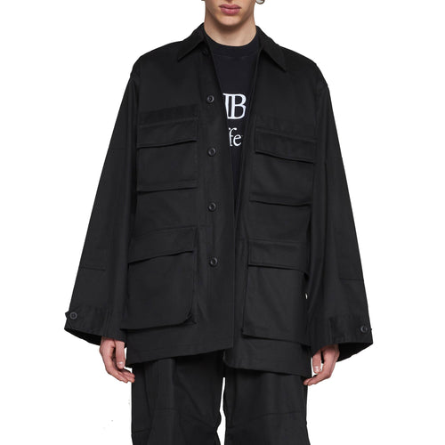 Balenciaga Multi Pocket Cargo Shirt Jas