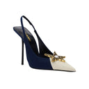 Saint Laurent Star Embellished Slingback Pumps