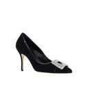 Manolo Blahnik Tuberian 90 Suede Pumps