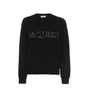 Maglioni di logo di cotone Alexander McQueen