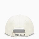 Moncler White Baseball Cap With Logo