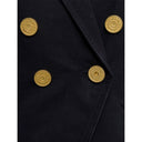 Blazer doppiopetto in denim di Balmain