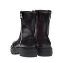 Stivali logo in pelle miu miu