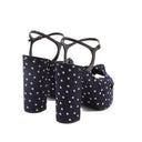 Saint Laurent Bianca Polka Dot Sandals