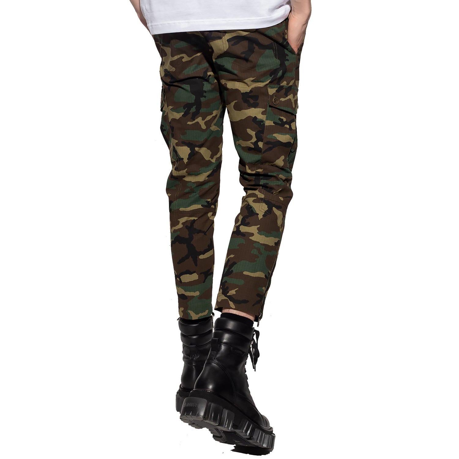 Dolce & Gabbana Men's Camouflage-Print Cargo Trousers