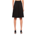 Burberry Pleated Panel Wool Blend Belted Kilt Skirt