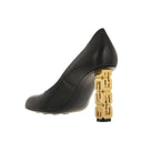 Givenchy Logo Heel Leather Pumps