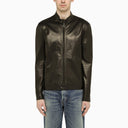 Salvatore Santoro Black Slim Leather Jacket - Balardi