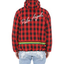 Palm Angels checkte windbreaker jas