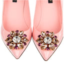 Dolce & Gabbana Crystal Embellished Suede Pumps