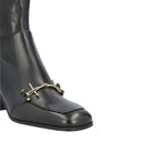 Stivali in pelle di Saint Laurent Elbio 75