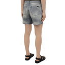 Saint Laurent Denim Destroyed California Shorts
