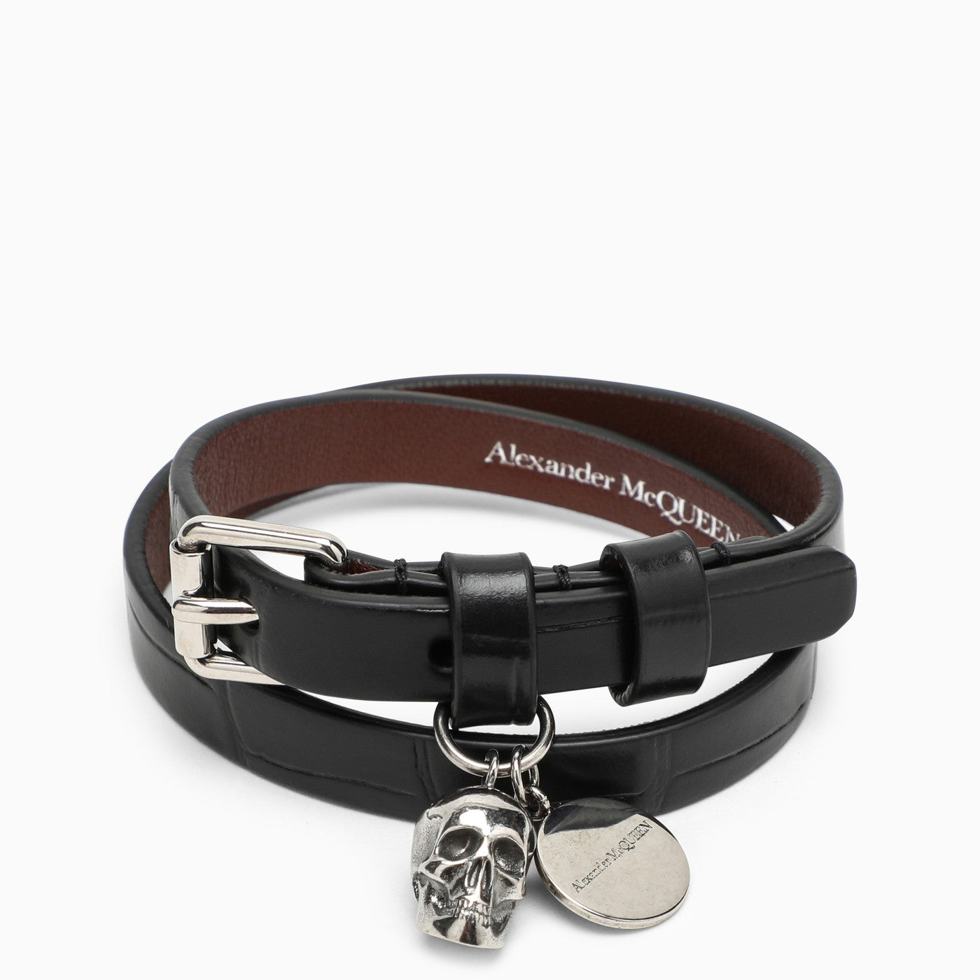 Alexander McQueen Outlet: bracelet in brass with studs - Silver | Alexander  McQueen jewel 728972J160Y online at GIGLIO.COM
