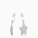 Swarovski Silver Star Clip Earrings - Balardi