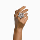 Swarovski Silver Star Cocktail Ring - Balardi