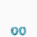 Swarovski Lucent Blue Hoop Earrings - Balardi