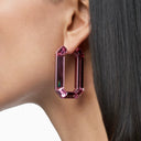 Swarovski Lucent Pink Hoop Earrings - Balardi