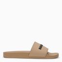 Balenciaga Beige Rubber Slide Sandals