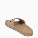Balenciaga Beige Rubber Slide Sandals