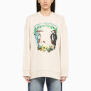 Stella Mc Cartney Beige Sweatshirt With Embroidery - Balardi