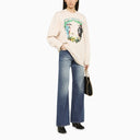 Stella Mc Cartney Beige Sweatshirt With Embroidery - Balardi