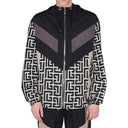 Veste de monogramme en nylon balmain