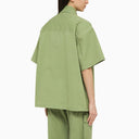Stella Mc Cartney Pistachio Coloured Over Shirt In Cotton