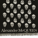 Alexander Mc Queen Black/Ivory Skull Scarf - Balardi
