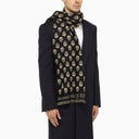 Alexander Mc Queen Dark Blue/Beige Skull Scarf - Balardi
