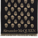 Alexander Mc Queen Dark Blue/Beige Skull Scarf - Balardi