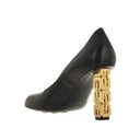 Givenchy Logo Heel Leather Pumps