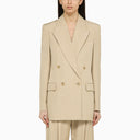 Stella Mc Cartney Beige Viscose Double Breasted Jacket