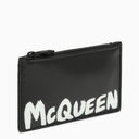 Alexander MC Queen Black in pelle nera con il logo