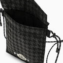 7 Moncler X Frgmt Houndstooth Mobile Phone Holder Black - Balardi