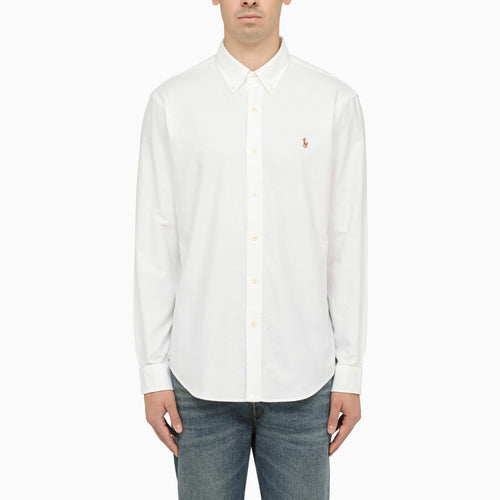 Polo Ralph Lauren White Poplin Button Down Camisa