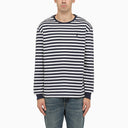 Polo Ralph Lauren White/Navy Striped Crew Neck T Shirt