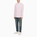 Polo Ralph Lauren roze/wit gestreepte katoenen shirt