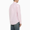 Polo Ralph Lauren roze/wit gestreepte katoenen shirt