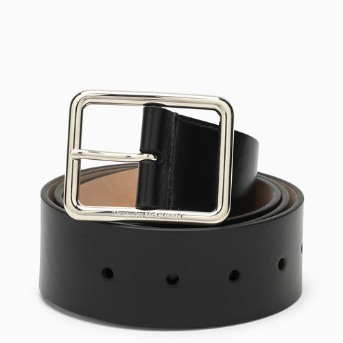 Alexander Mc Queen Black Leather Belt - Balardi