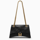 Balenciaga Small Black Leather Crush Bag